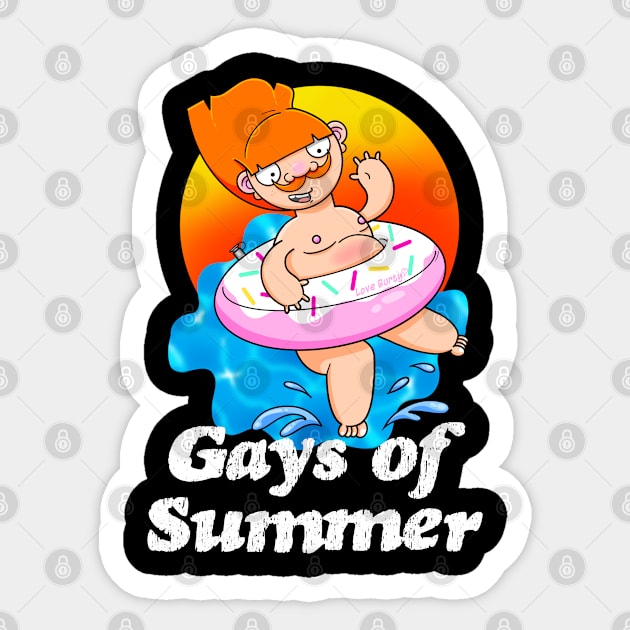 Gays of Summer Ring Sticker by LoveBurty